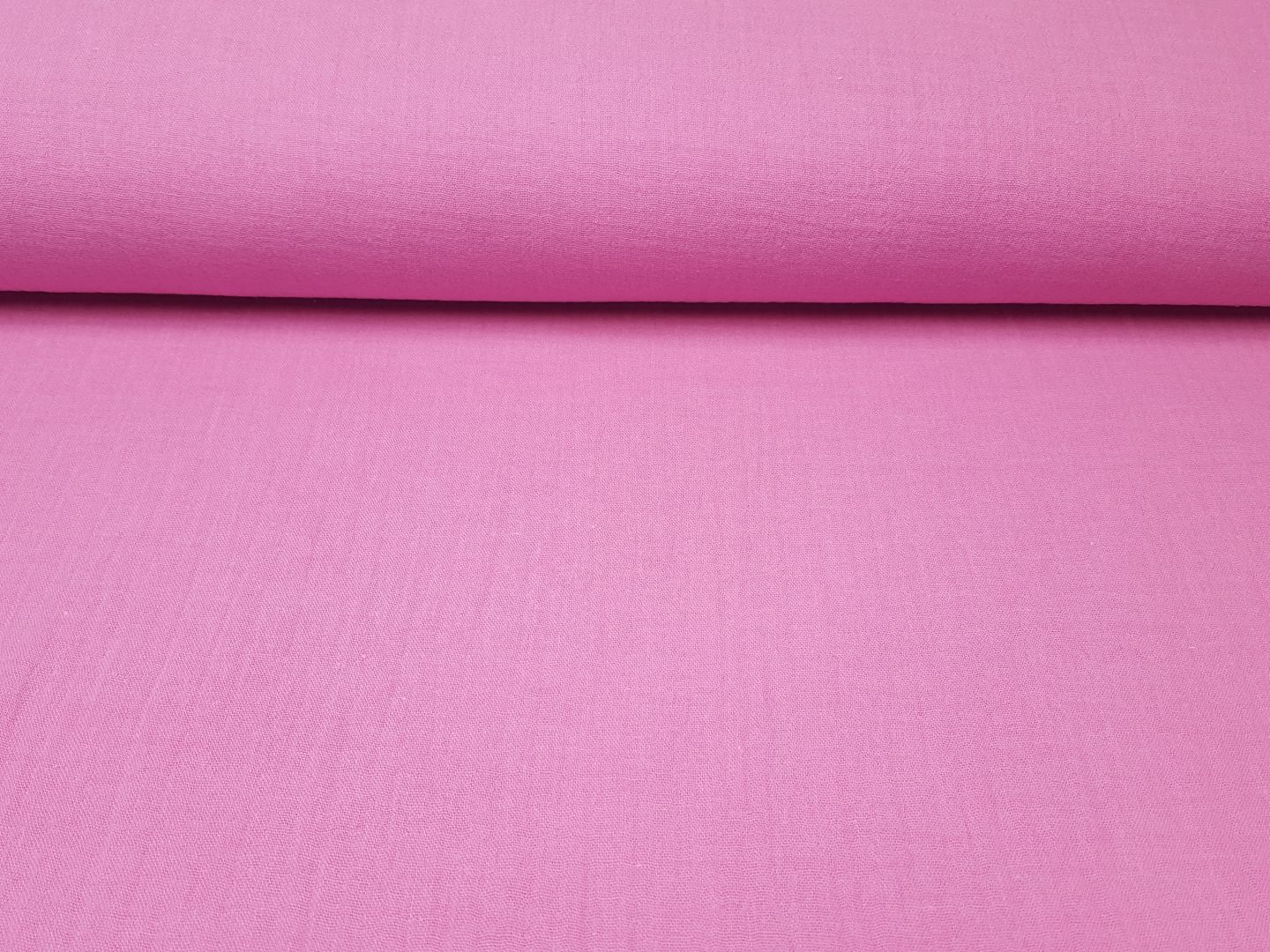 Muslin Double Gaze Uni fuchsia