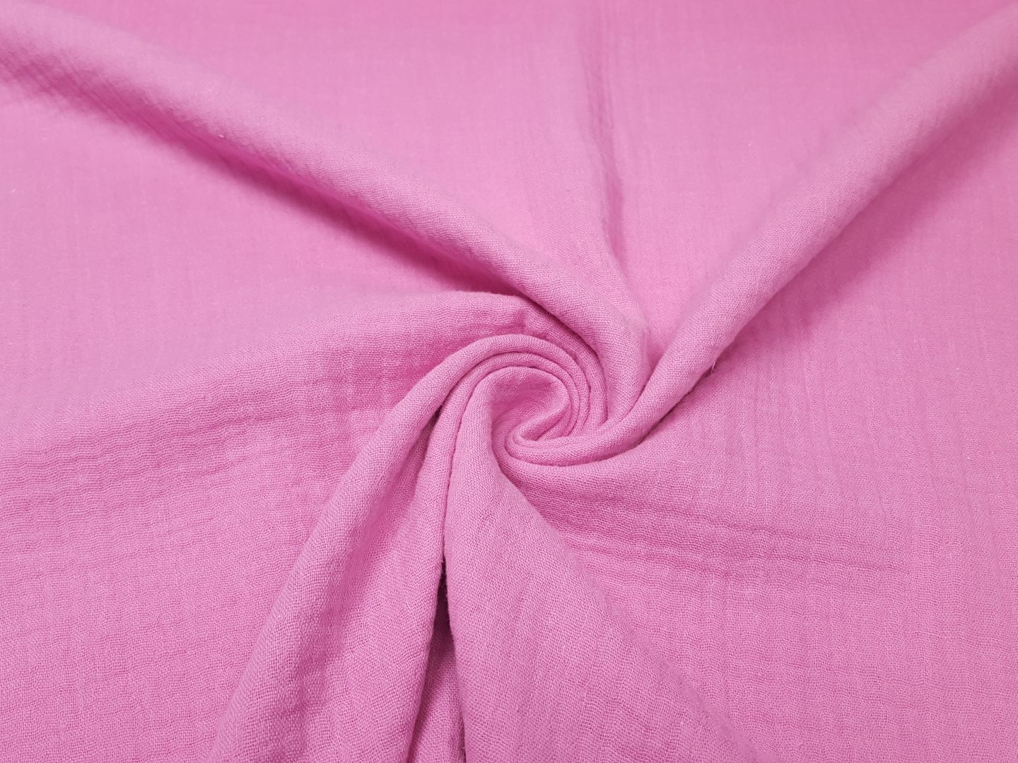 Muslin Double Gaze Uni fuchsia