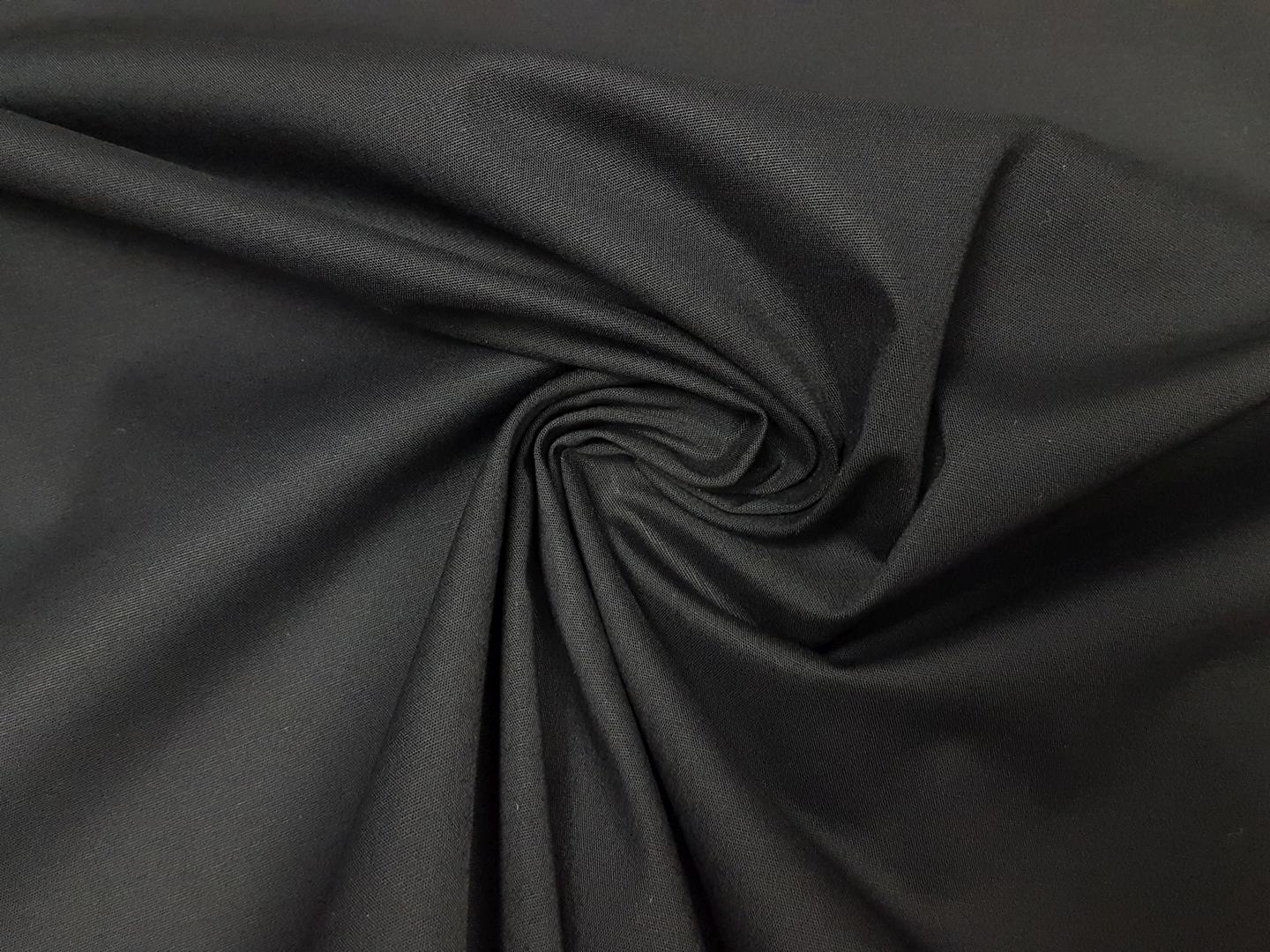 Leichter Hosenstoff schwarz