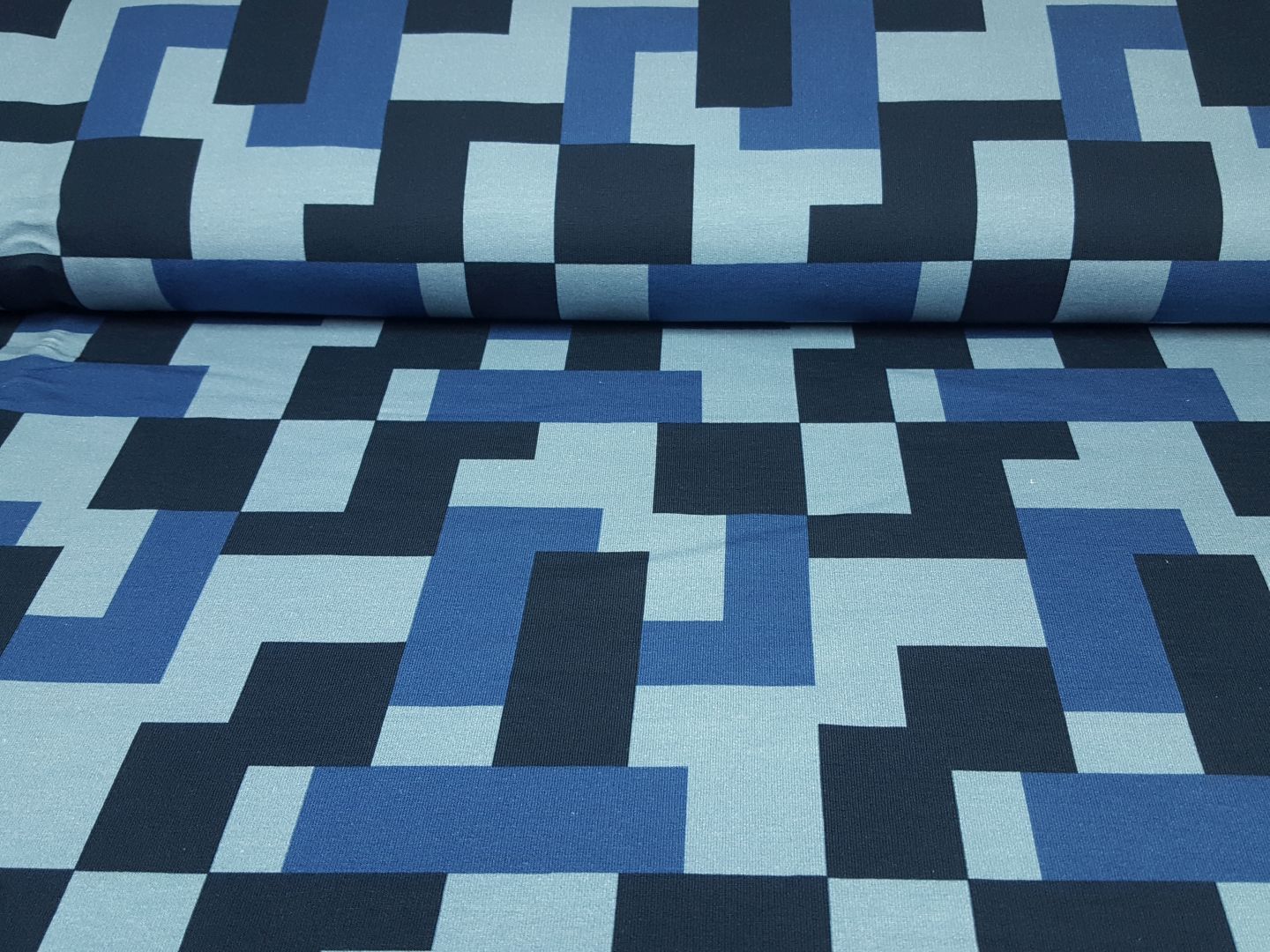 Einzelstück Big Pattern blau