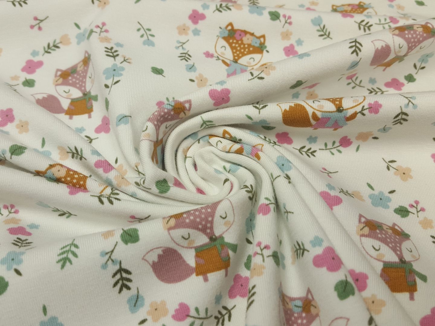 Bio-Baumwolljersey Liese und Lotte offwhite/pastell