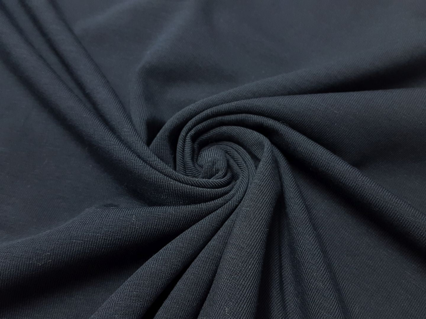 Bio-Baumwolljersey nachtblau