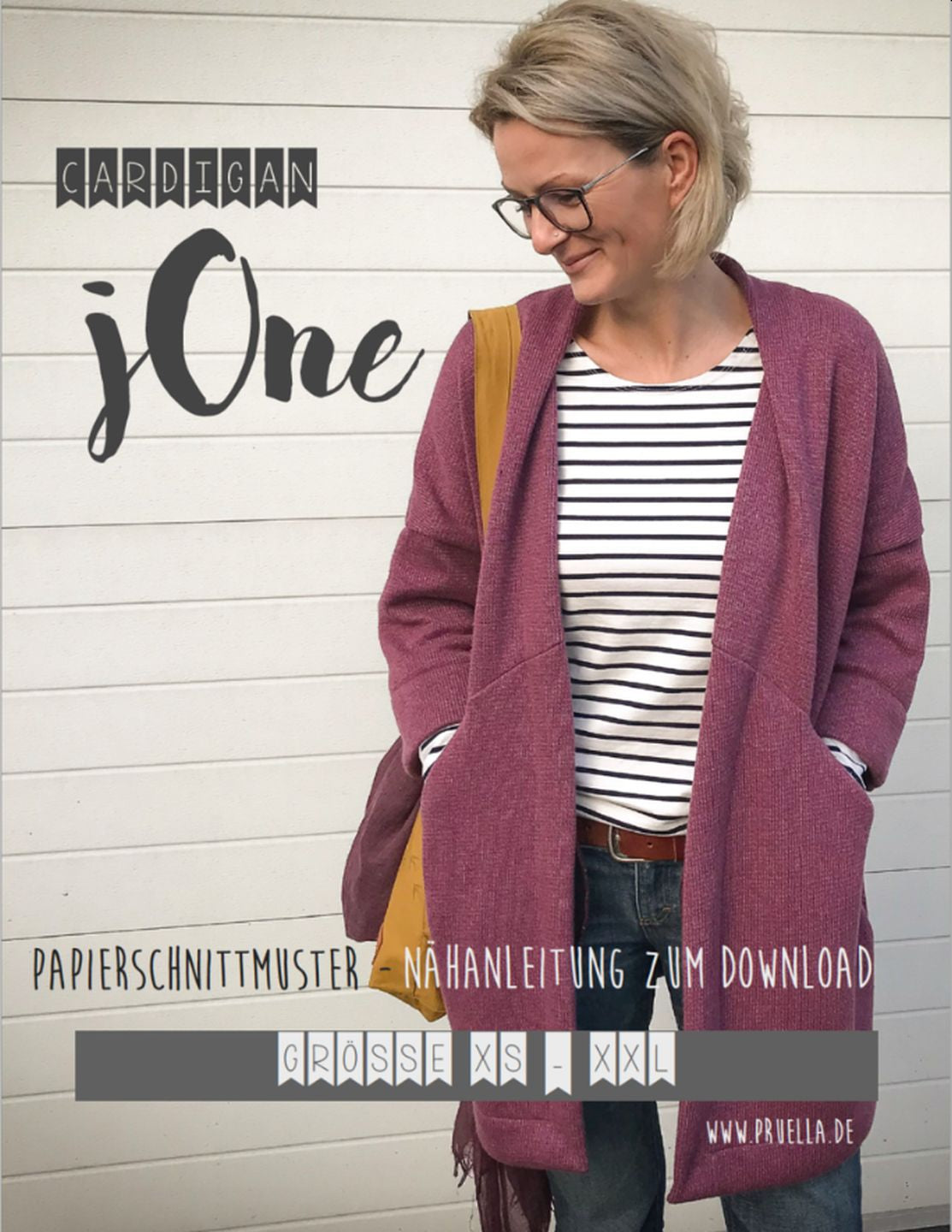Cardigan jOne Damen, Prülla Papierschnittmuster