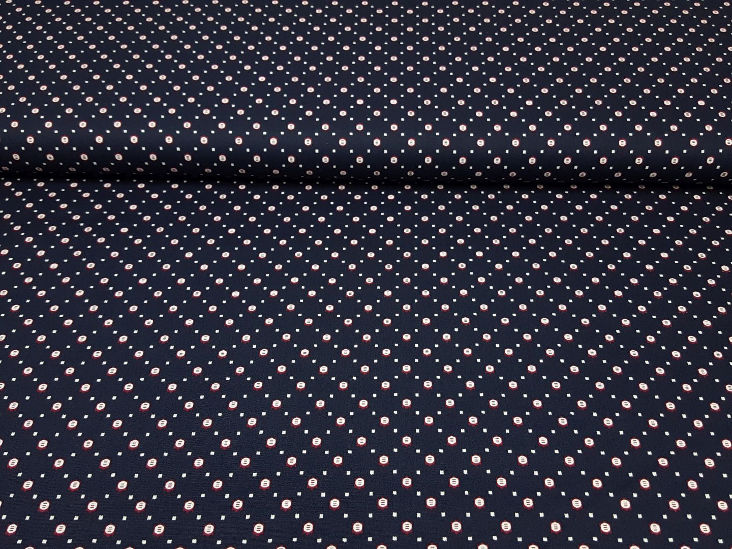 Carmen navy/weinrot/weiss