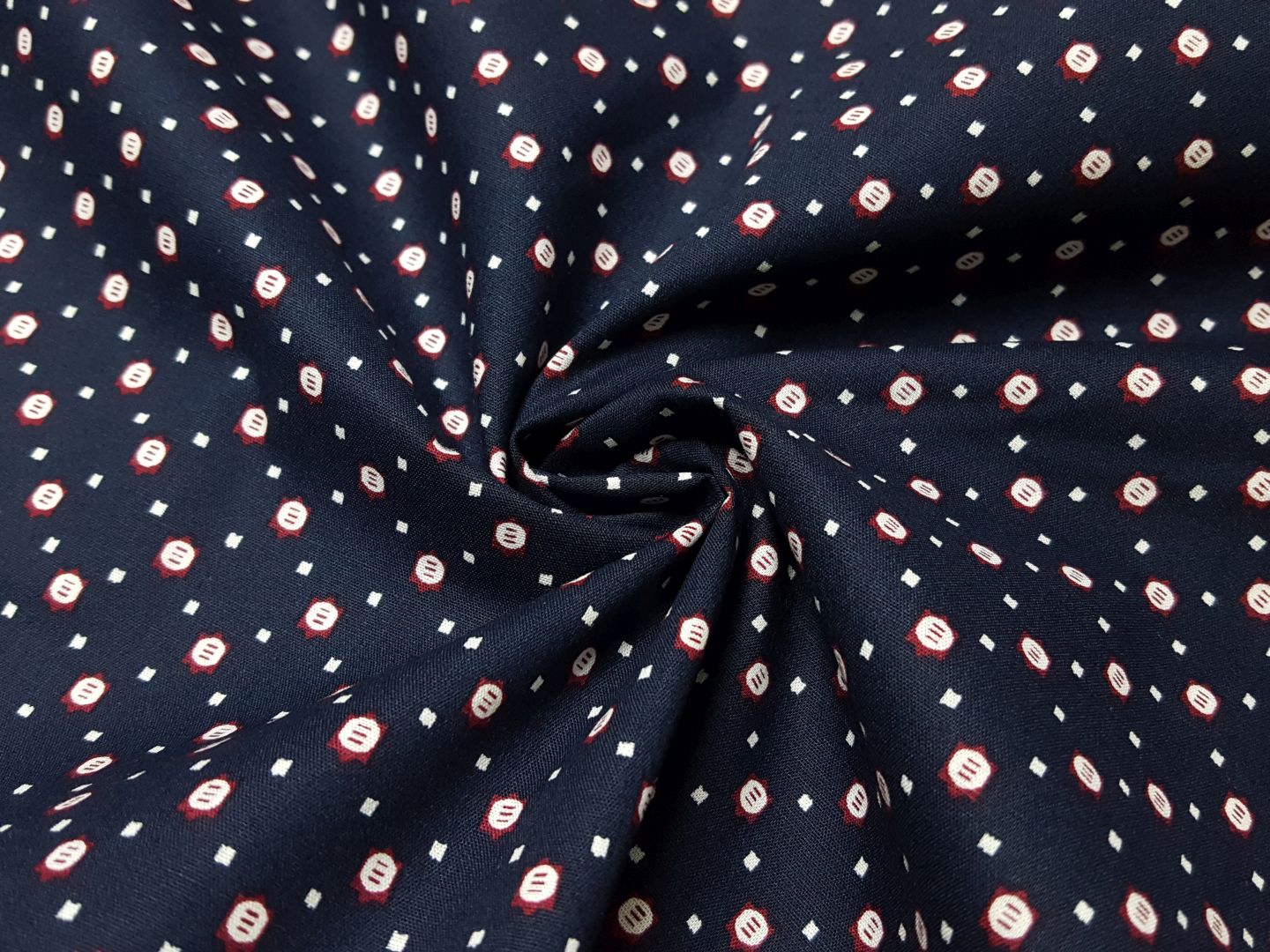 Carmen navy/weinrot/weiss