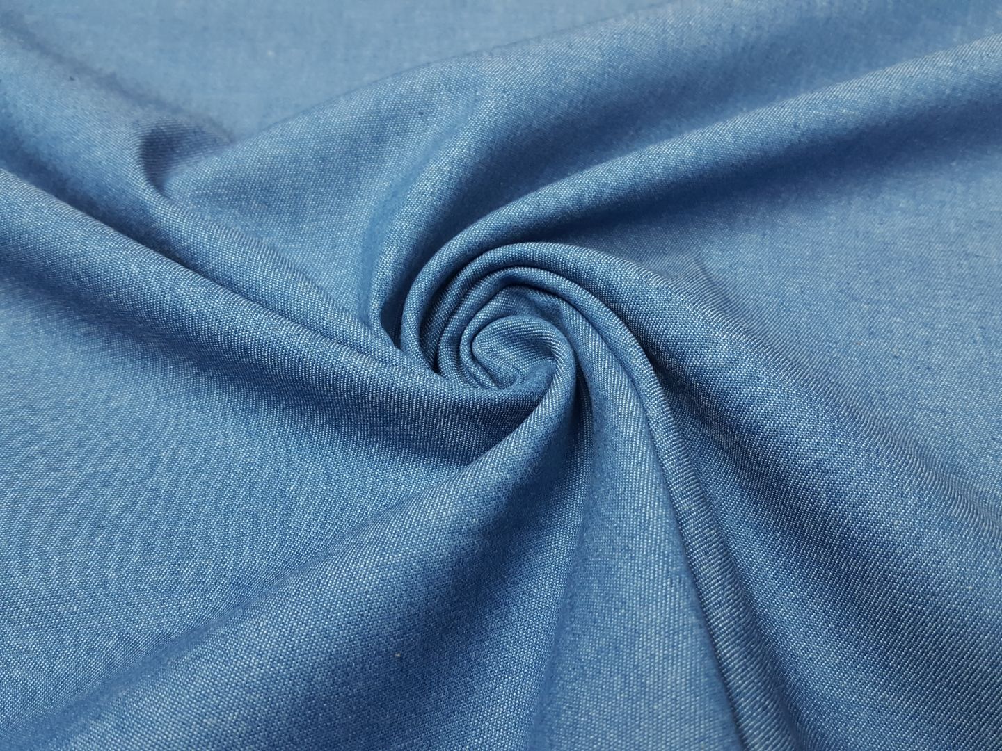 Chambray jeansblau melange