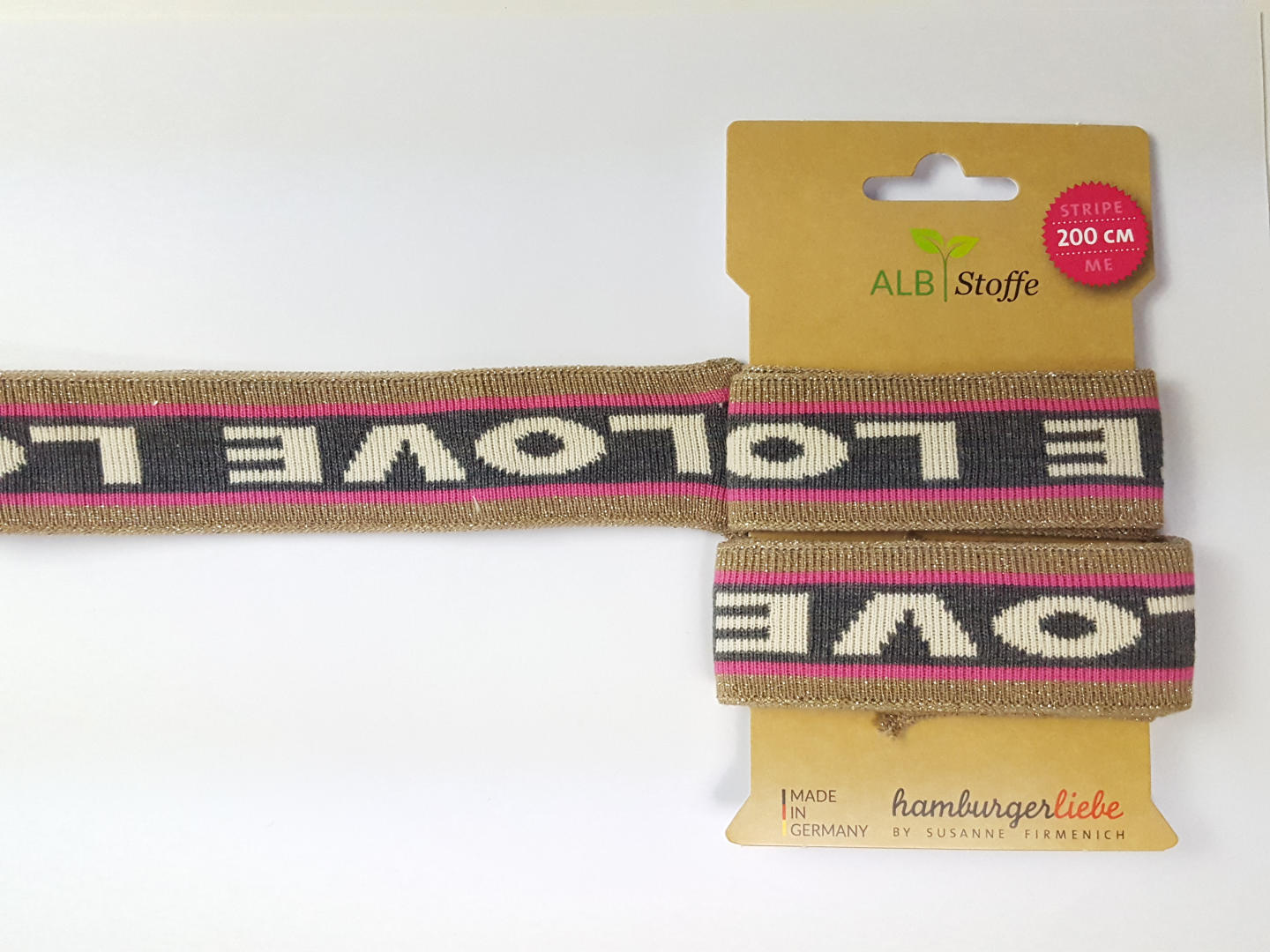 Checkpoint Stripe Me Ripsband gold/rosa/grau