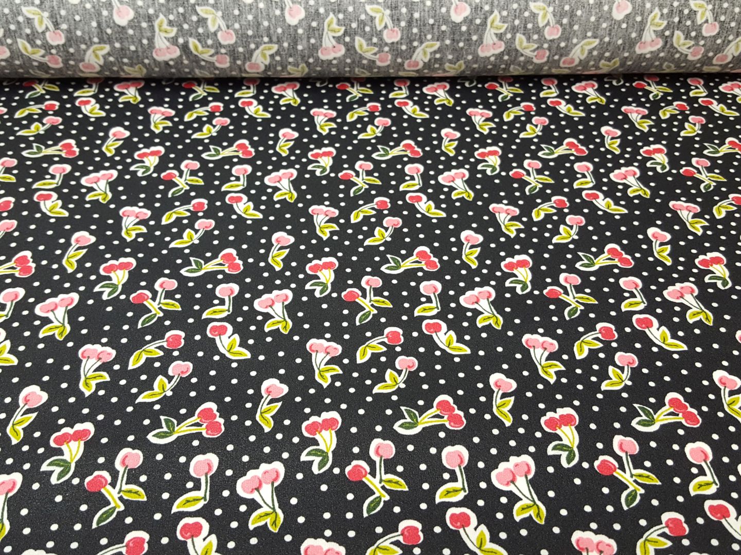 Coatet Cherrry schwarz-weiss-pink