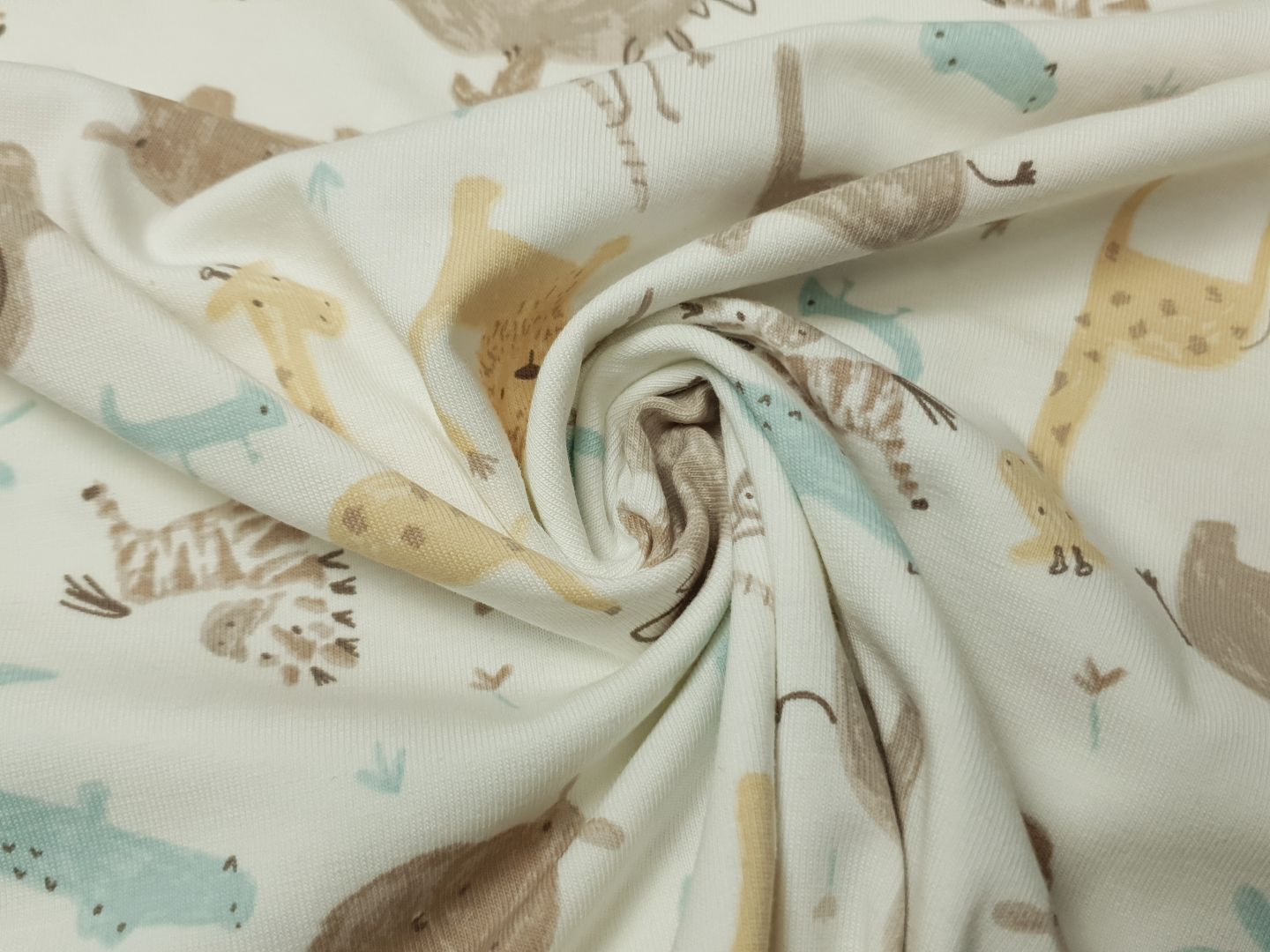 Cute Animals offwhite/dustybraun/mint