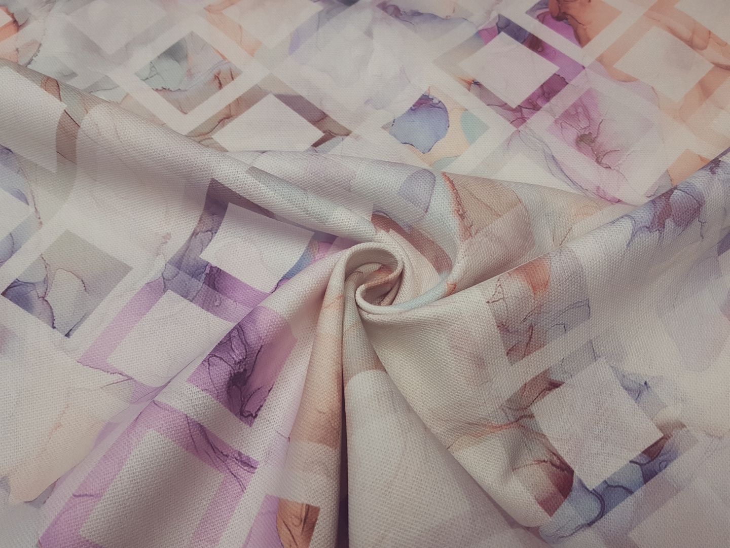 Diagonal Check offwhite/pastell
