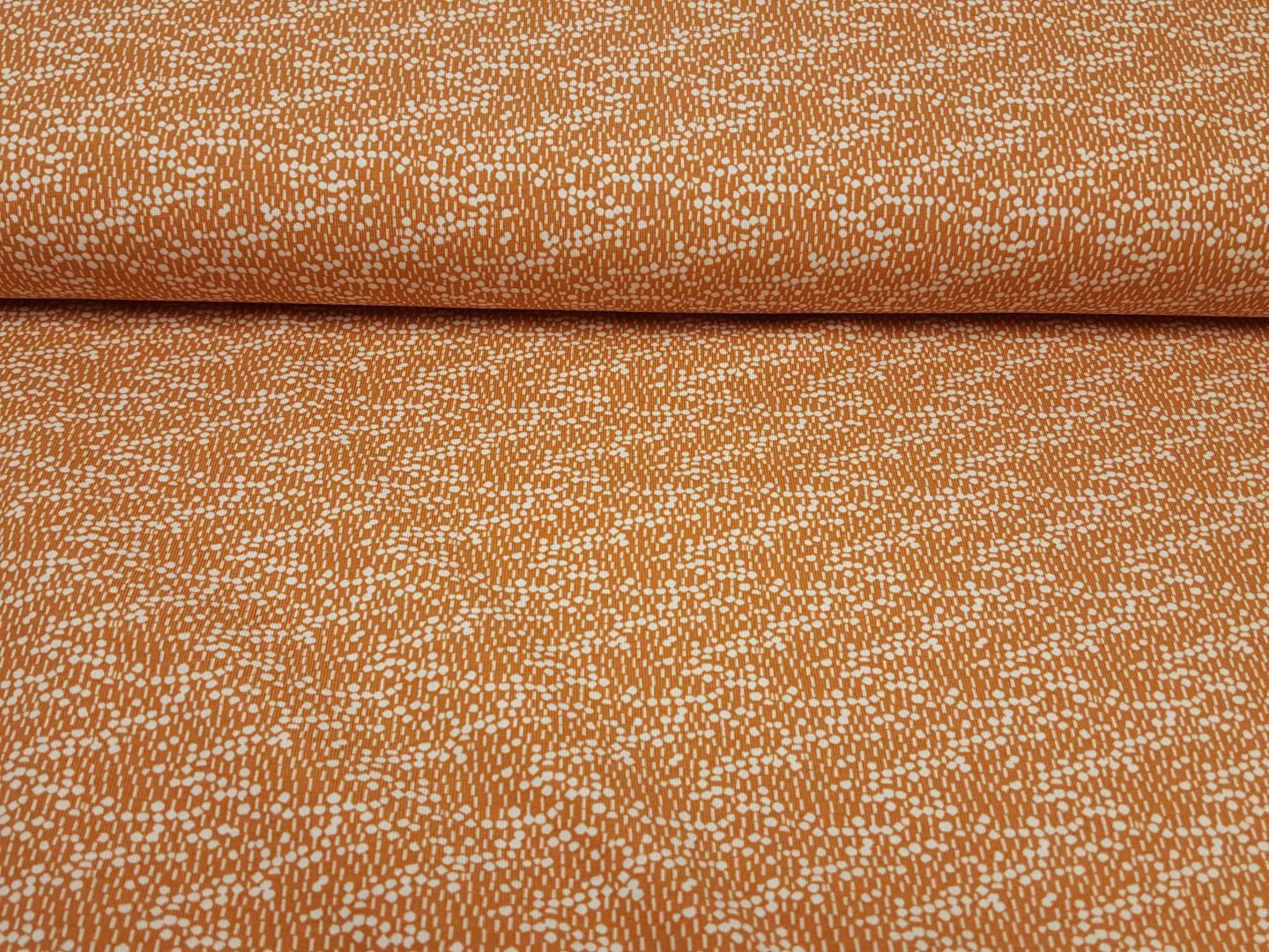 Dots and Stripes terracotta-weiss