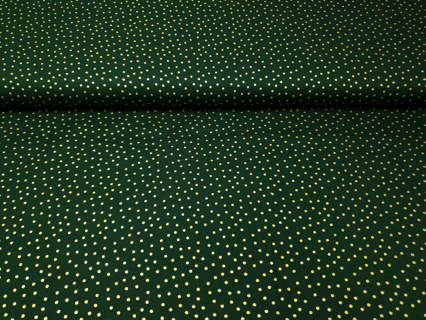 Dots dunkelgrün/gold