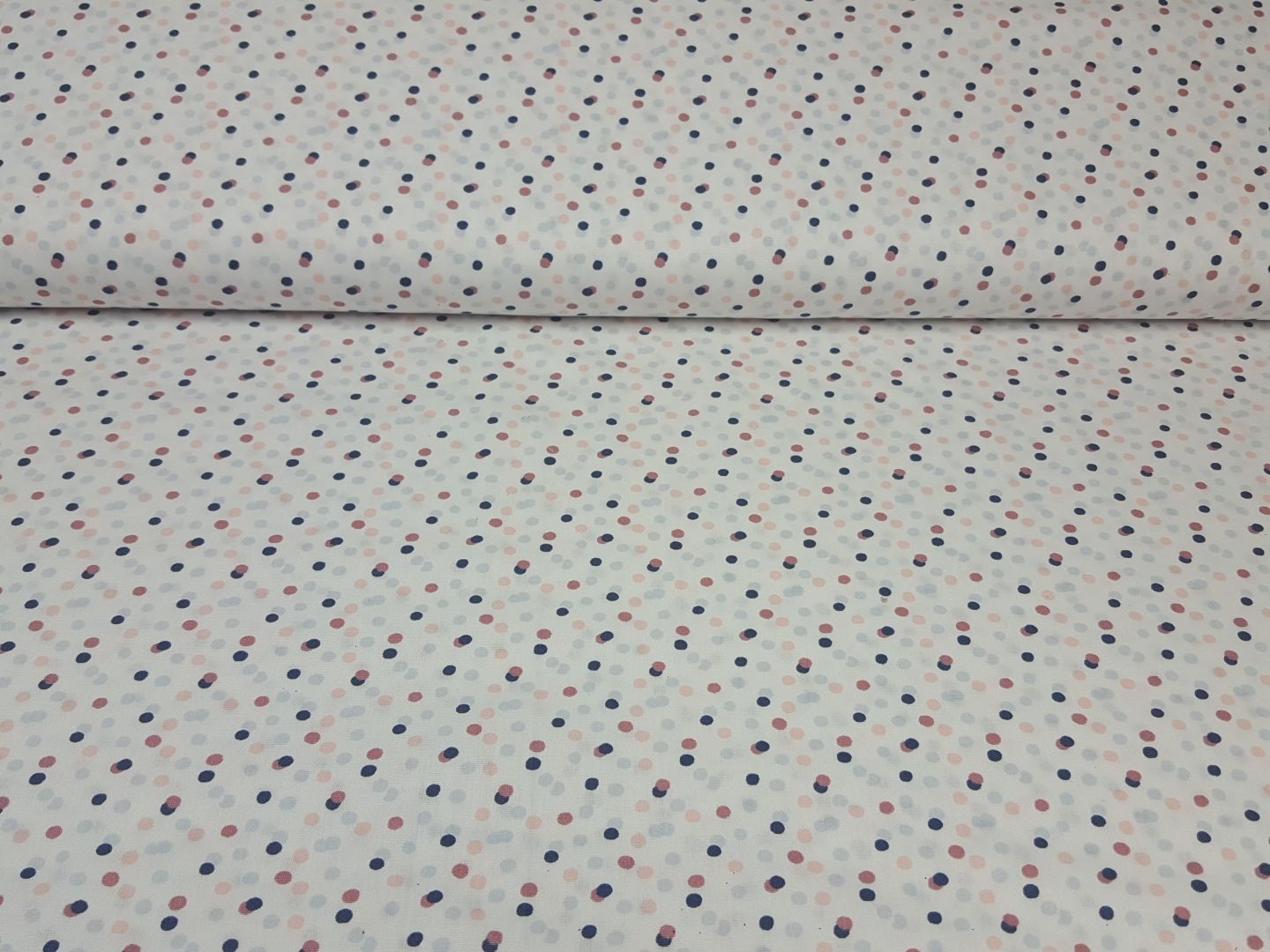 Einzelstück Dots offwhite/lachs/navy