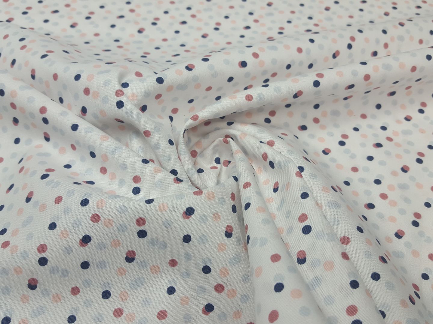Einzelstück Dots offwhite/lachs/navy