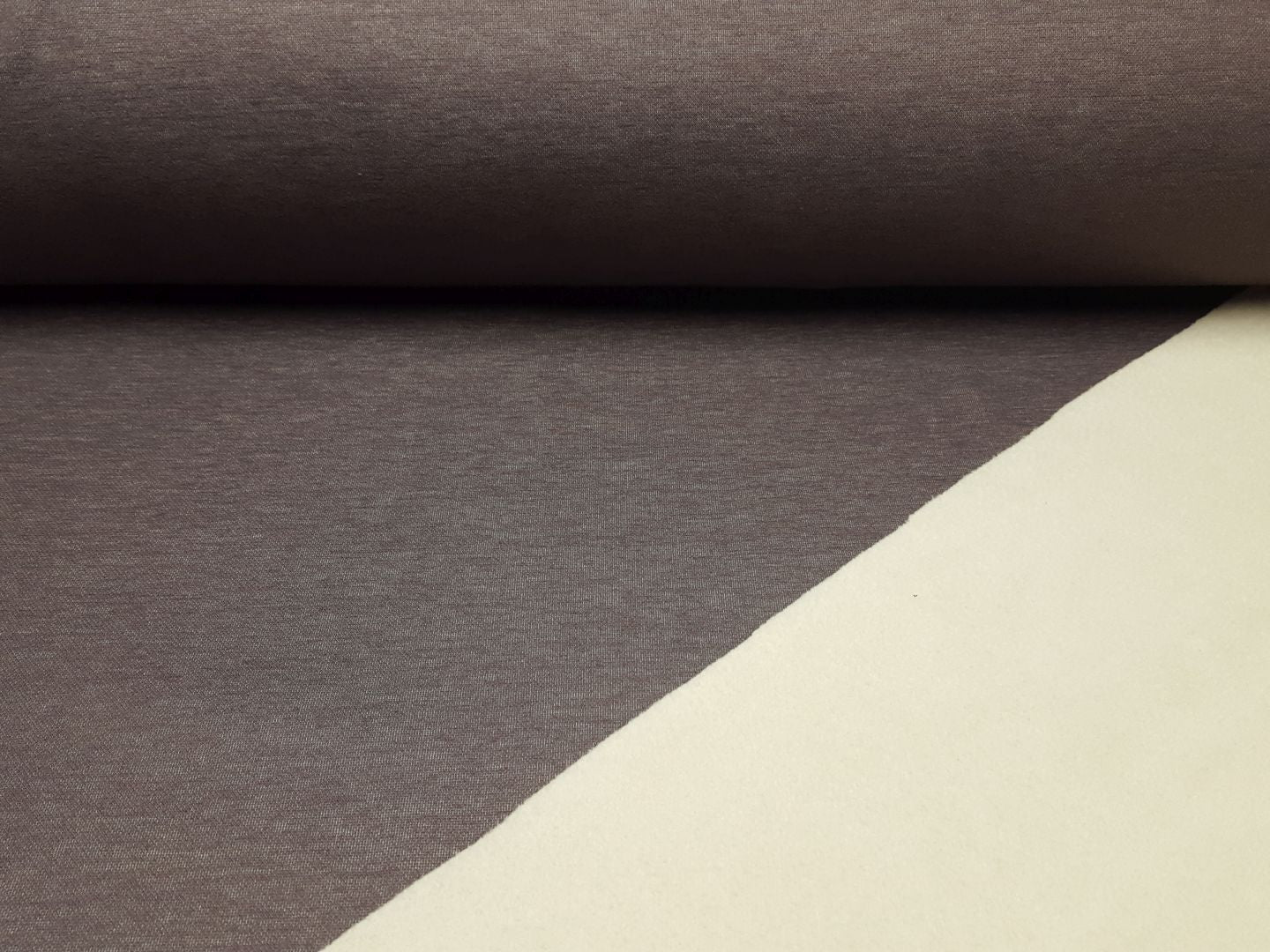 Einzelstück Doubleface Sweat schlamm melange