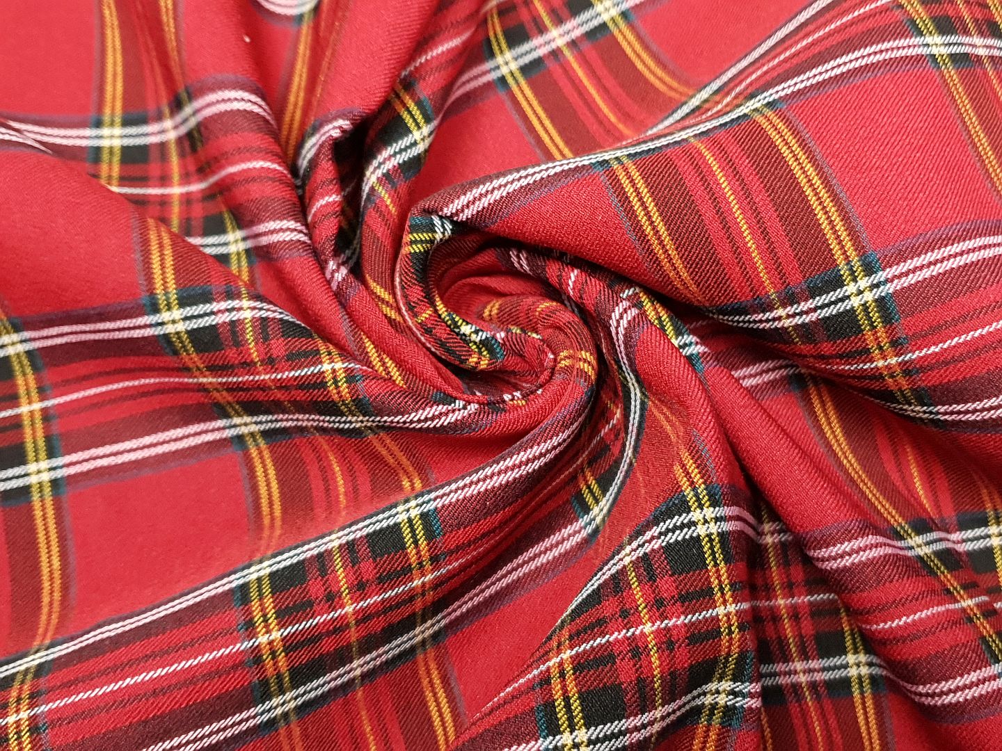 Einzelstück Check rot/schwarz/gelb/offwhite