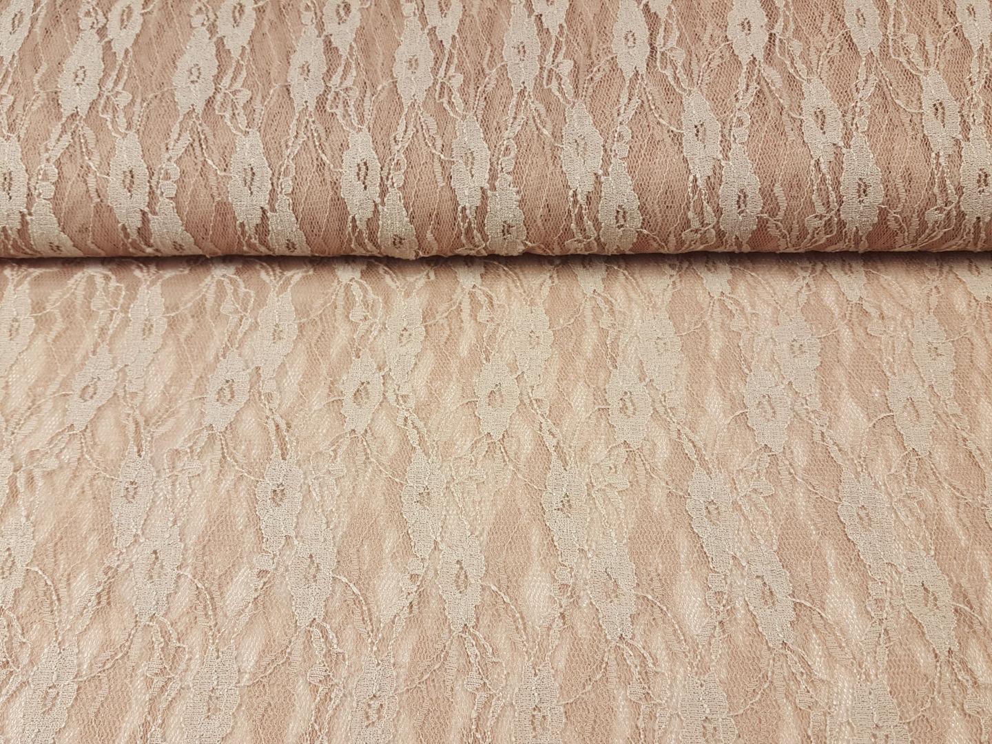 elastische Spitze puderrosa