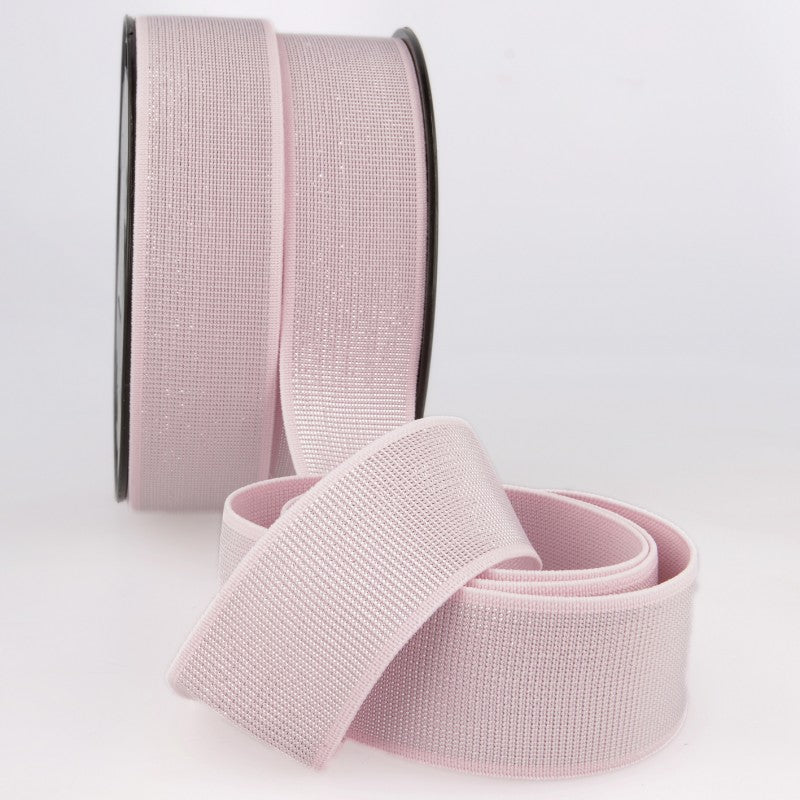 Elastisches Gummiband Lurex rosa