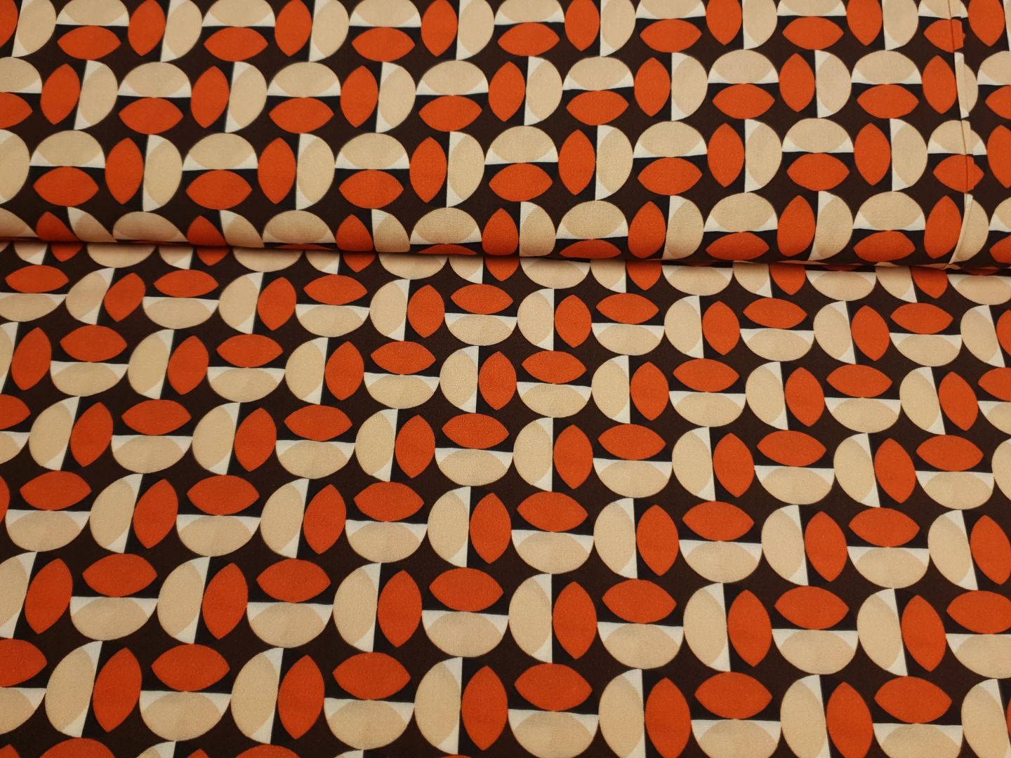 Eleonora dunkelbraun/orange/beige