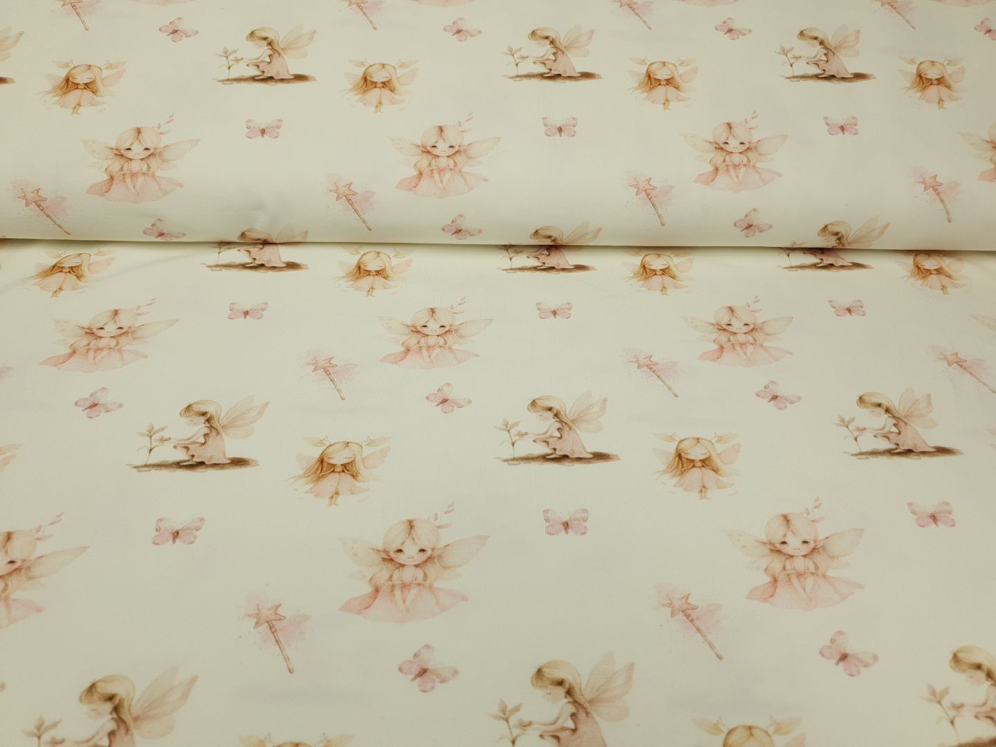 Elfe offwhite/braun/rosa