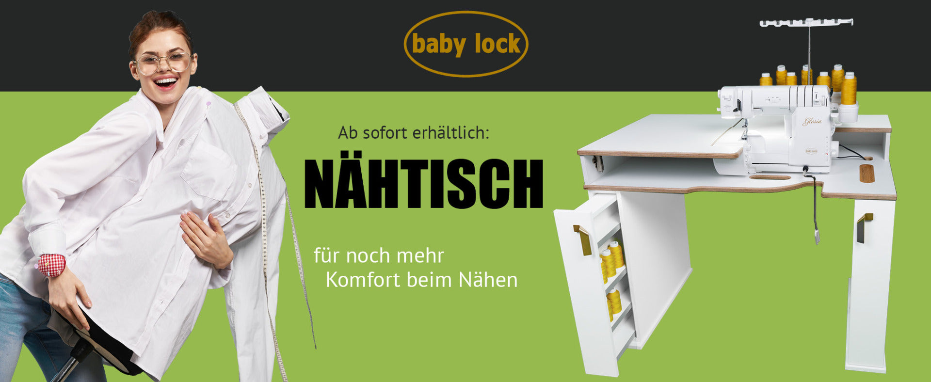 Baby Lock Nähtisch (Gloria, Ovation, Euphoria, Primo oder Acclaim )