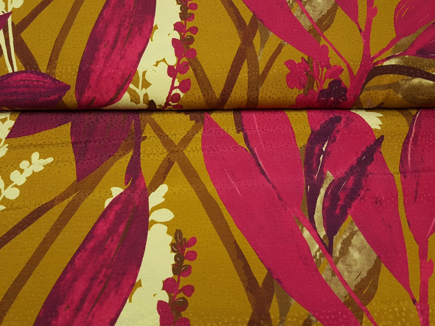 Esthi ocker/fuchsia/vanille