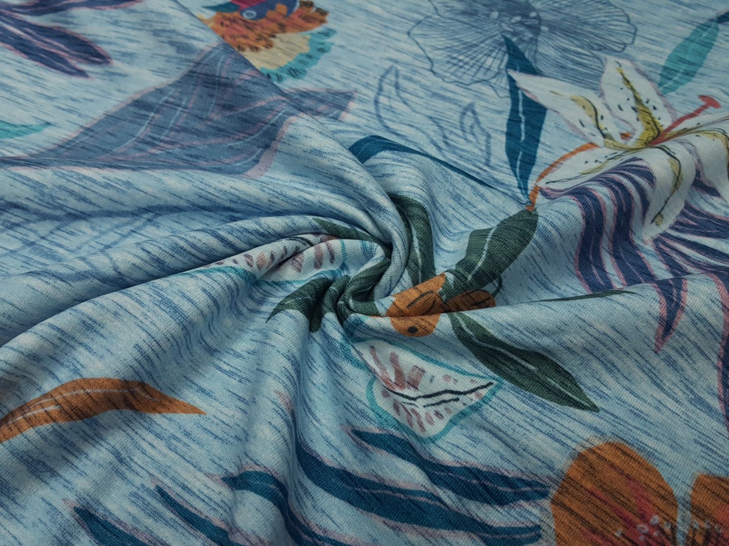 Faia Tropical hellgrau/bunt