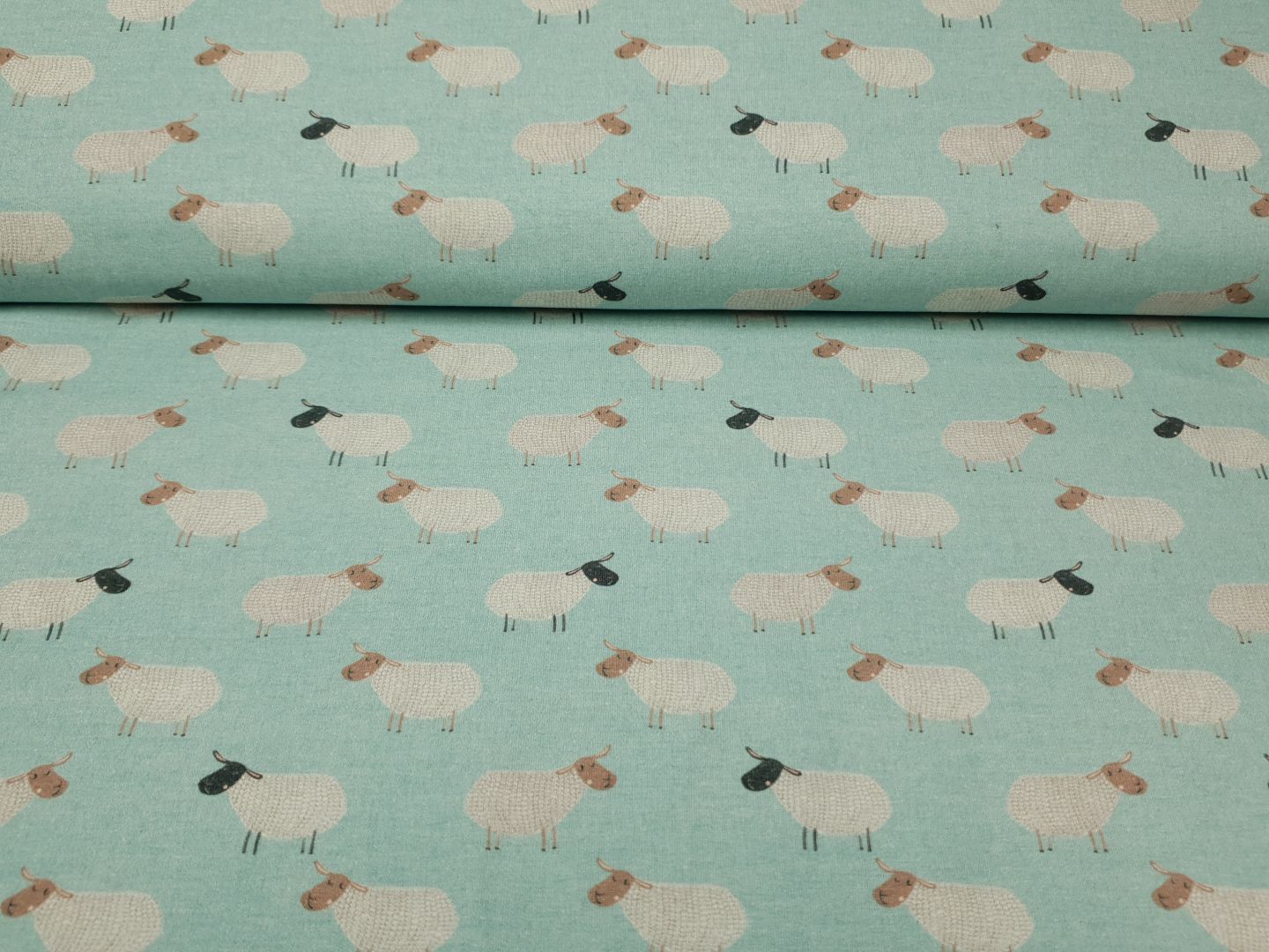 Farm Life hellblau/grau/braun/offwhite