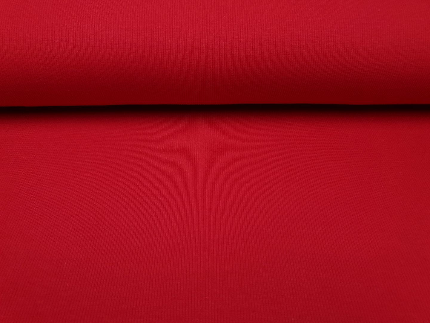Feinripp Bündchen rot