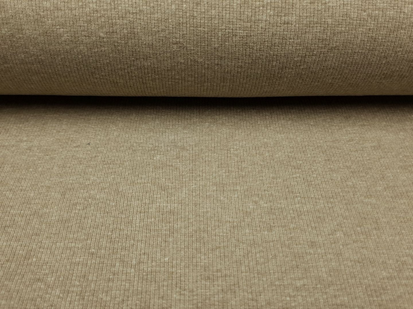 Feinripp Bündchen taupe melange