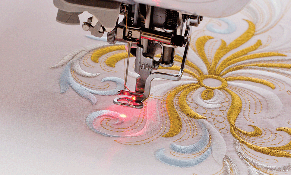 Brother Stickfuss mit LED-Zeiger FLED2
