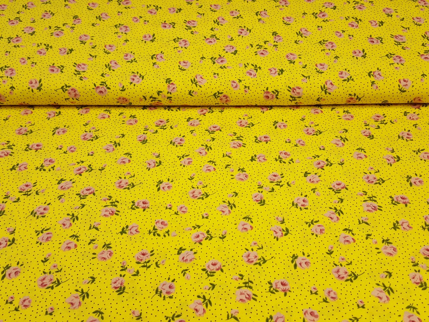 Einzelstück Fleur zitronengelb/pink/grün