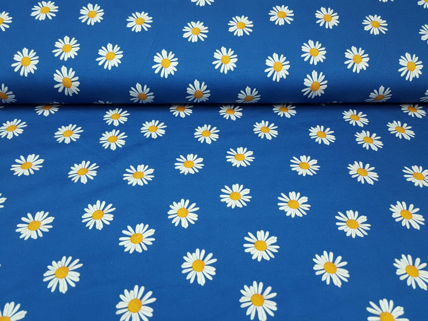 Flower Power royalblau/offwhite/gelb