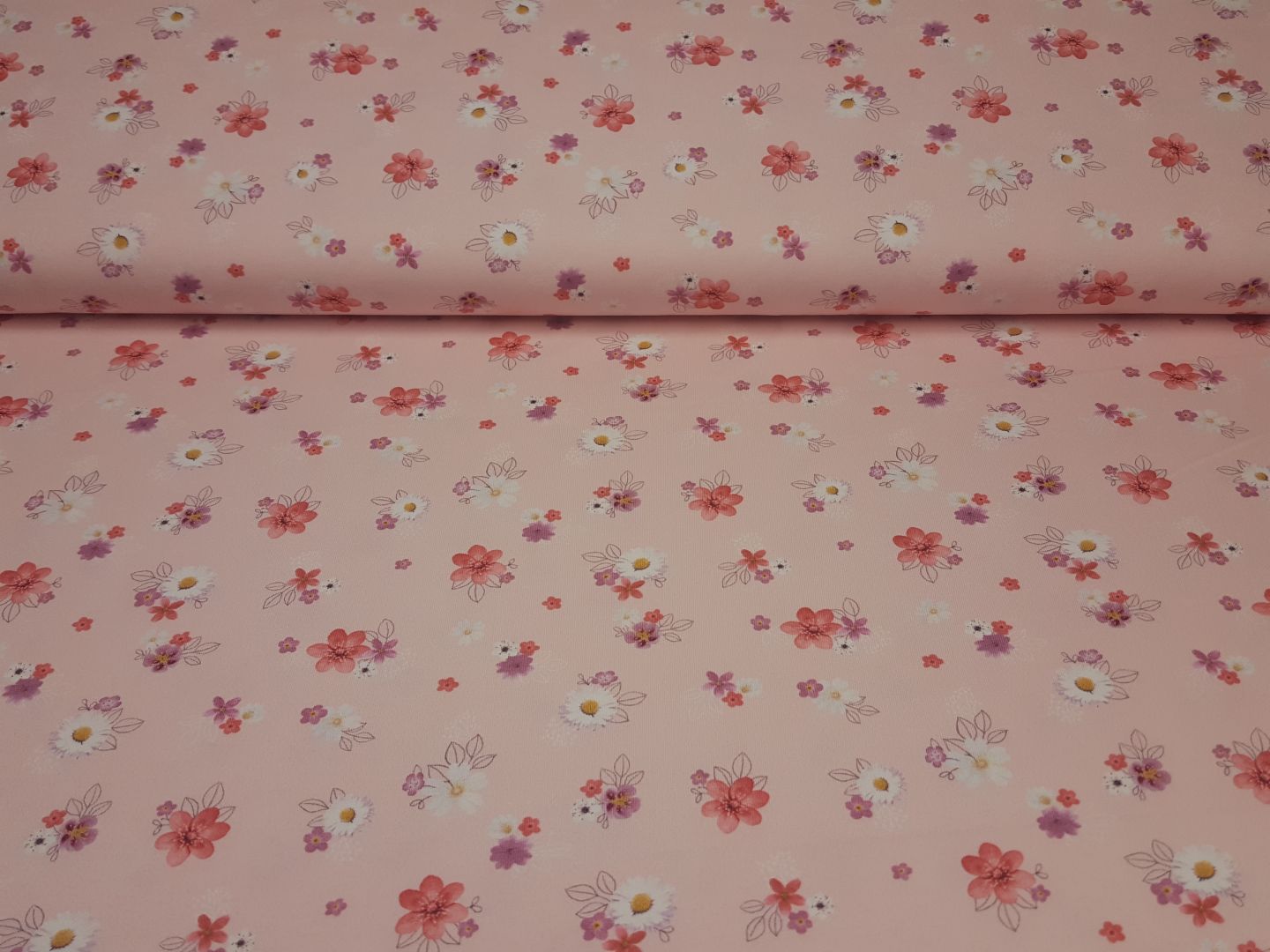 Einzelstück Flower A0 rosa/weiss/rot/pink