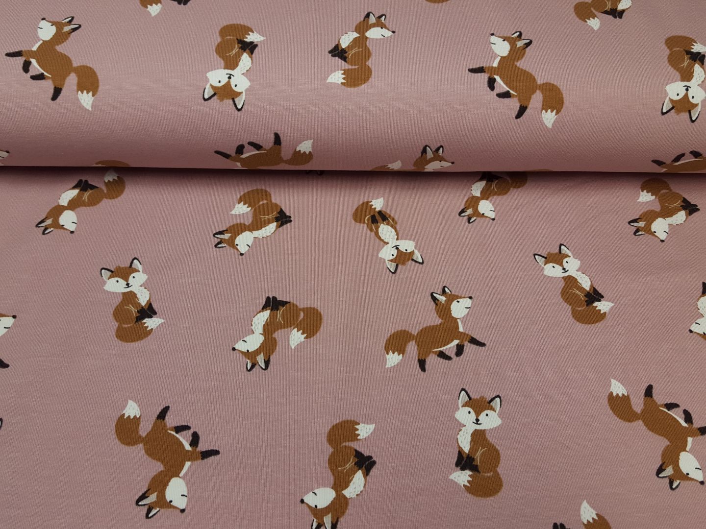 Fox dusty pink/ocker/weiss