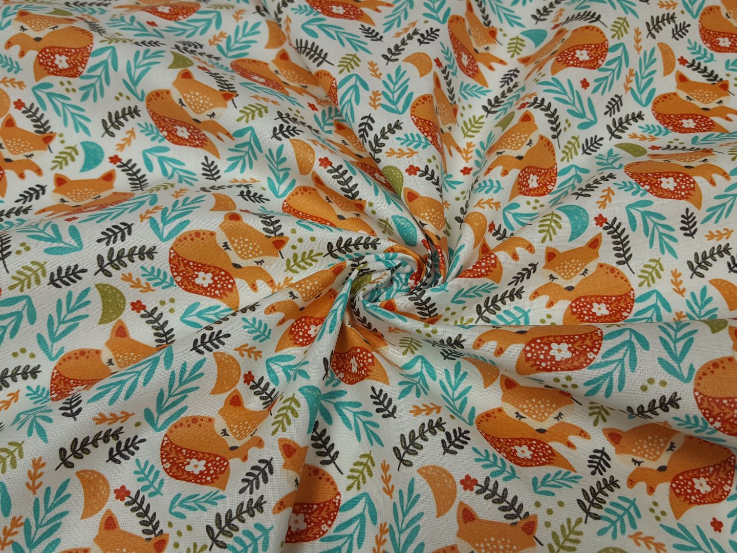 Einzelstück Foxy weiss/apricot/türkis