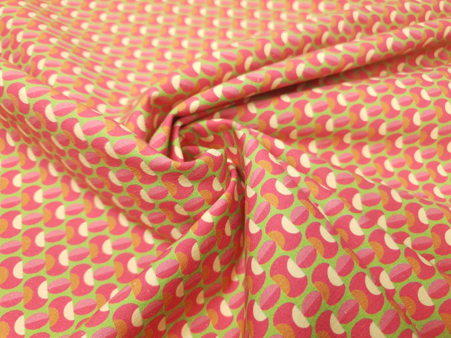 Freaky Bengalin pink/grasgrün/ecru