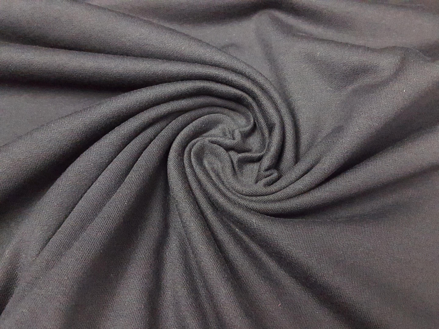 French Terry schwarz