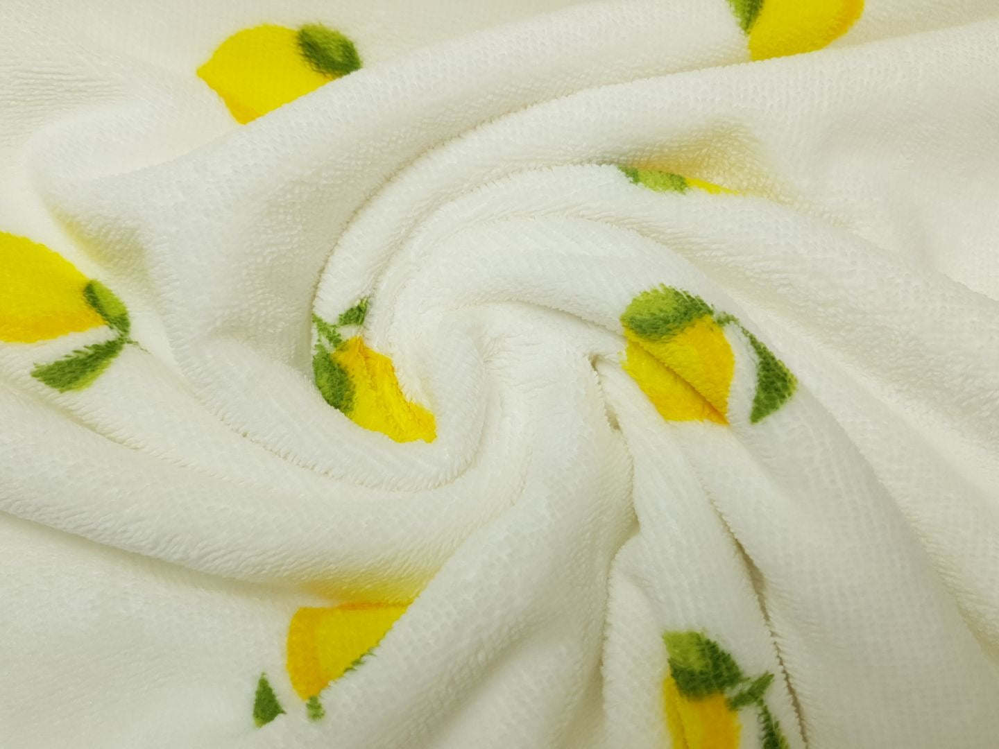 Frottee Lemons offwhite/gelb/grün