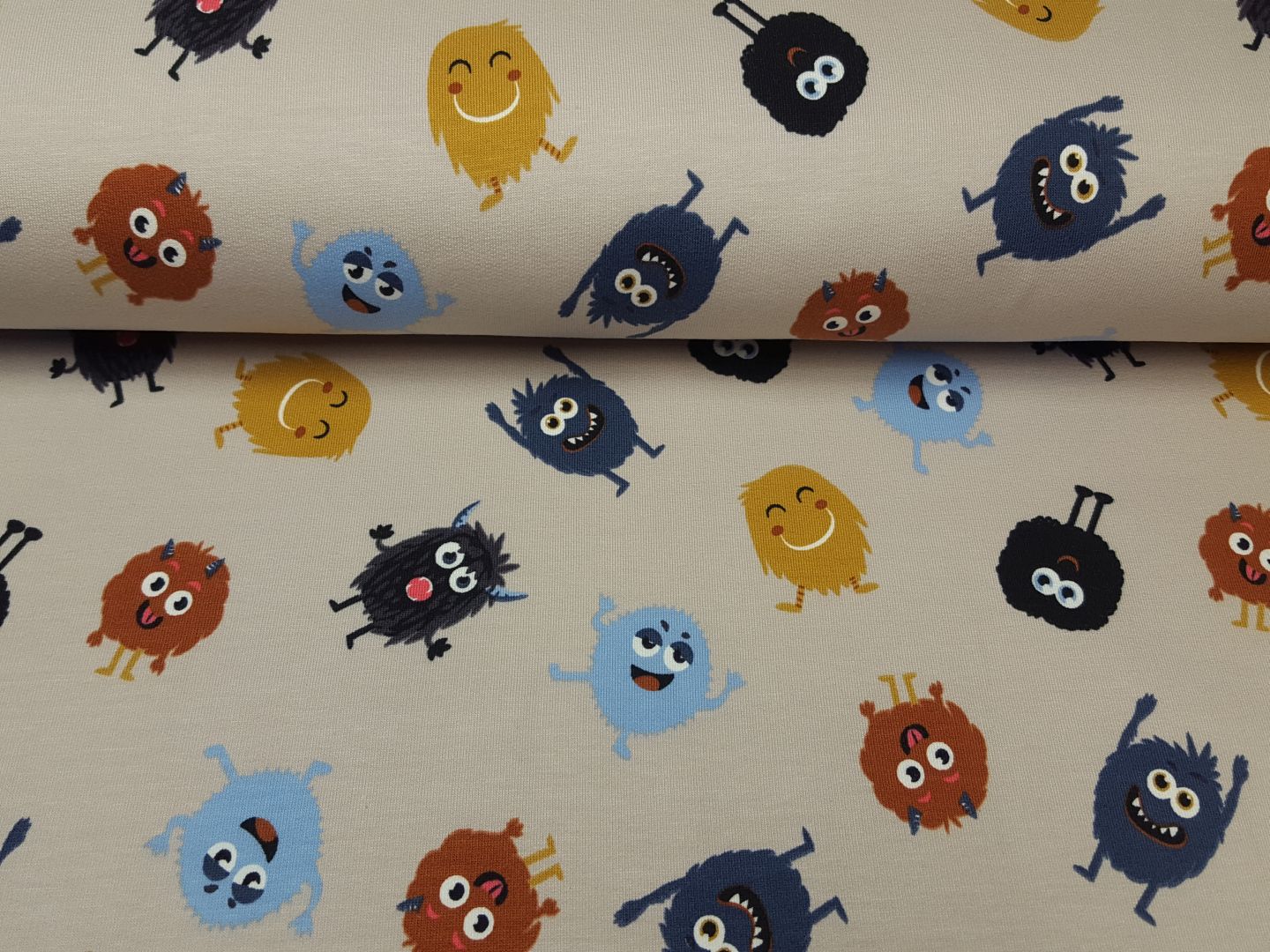 Funny monsters sand/blau/ocker