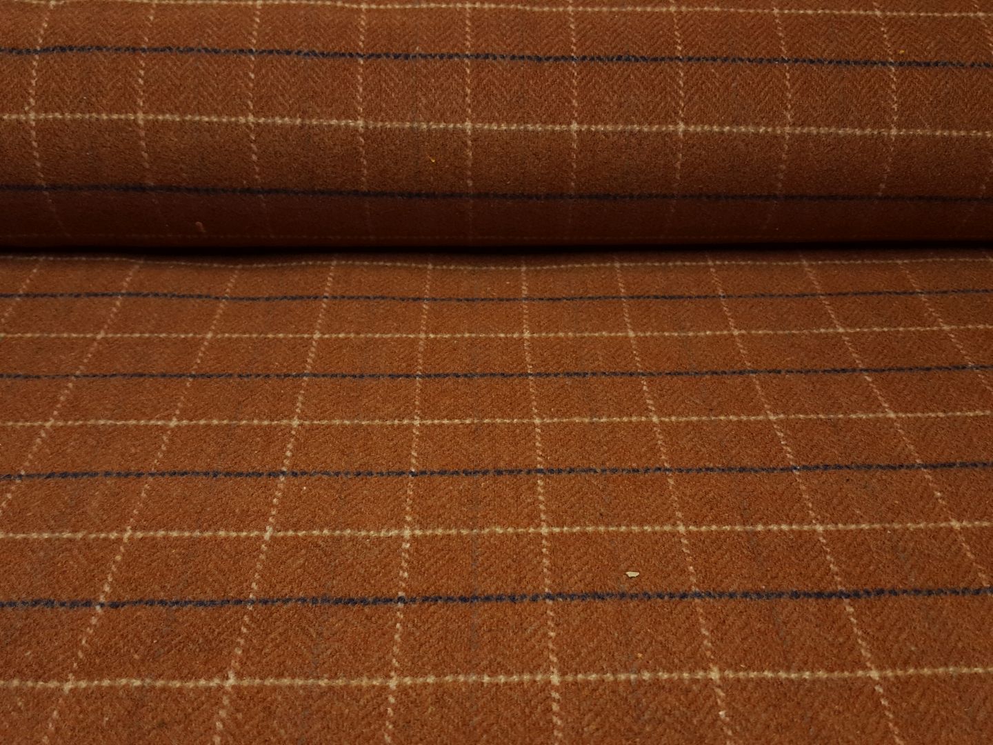 Gabriela rostbraun/dunkelblau/beige