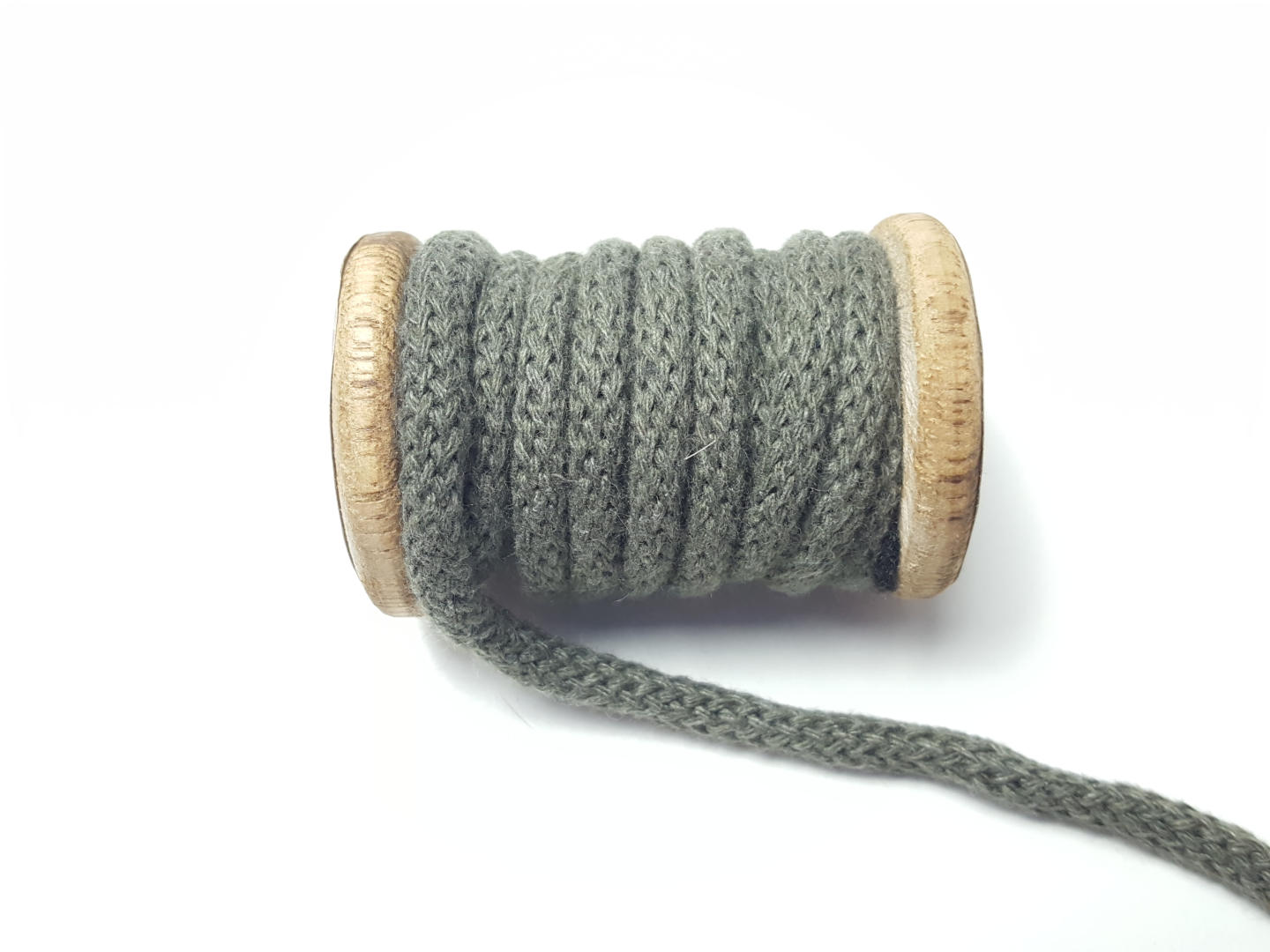 geflochtene Kordel 6mm olivgrün