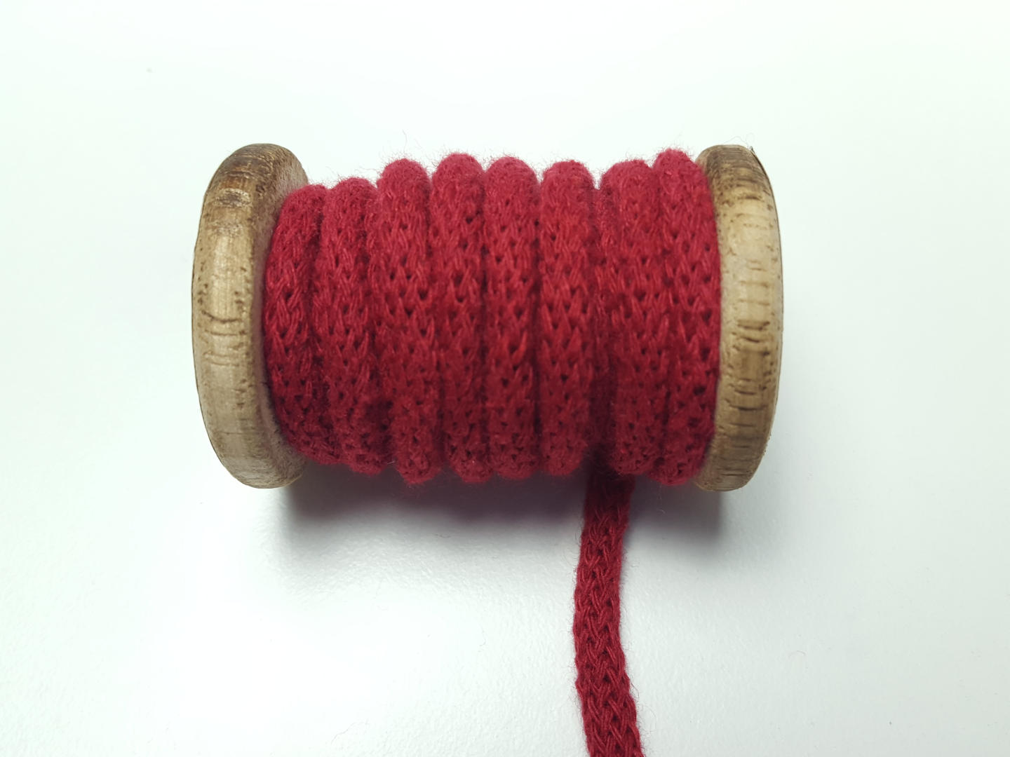 geflochtene Kordel 6mm tiefrot