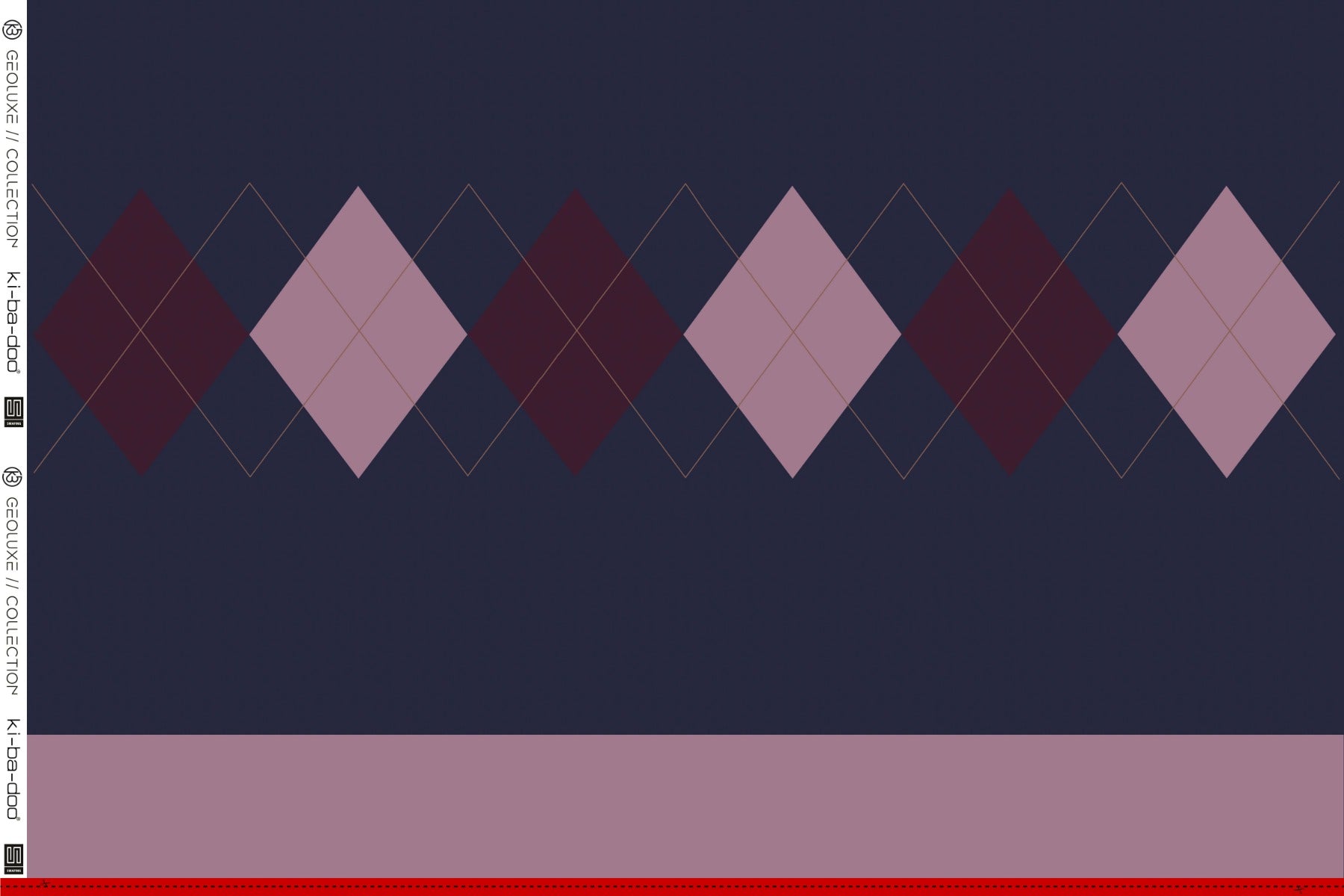 Geoluxe Argyle by Ki-ba-doo lila/violett/mauve