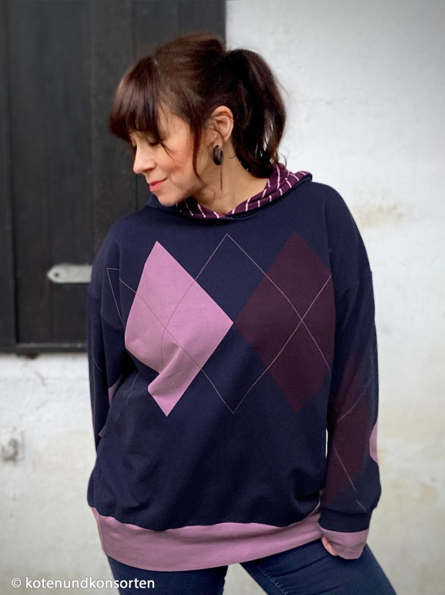 Geoluxe Argyle by Ki-ba-doo lila/violett/mauve