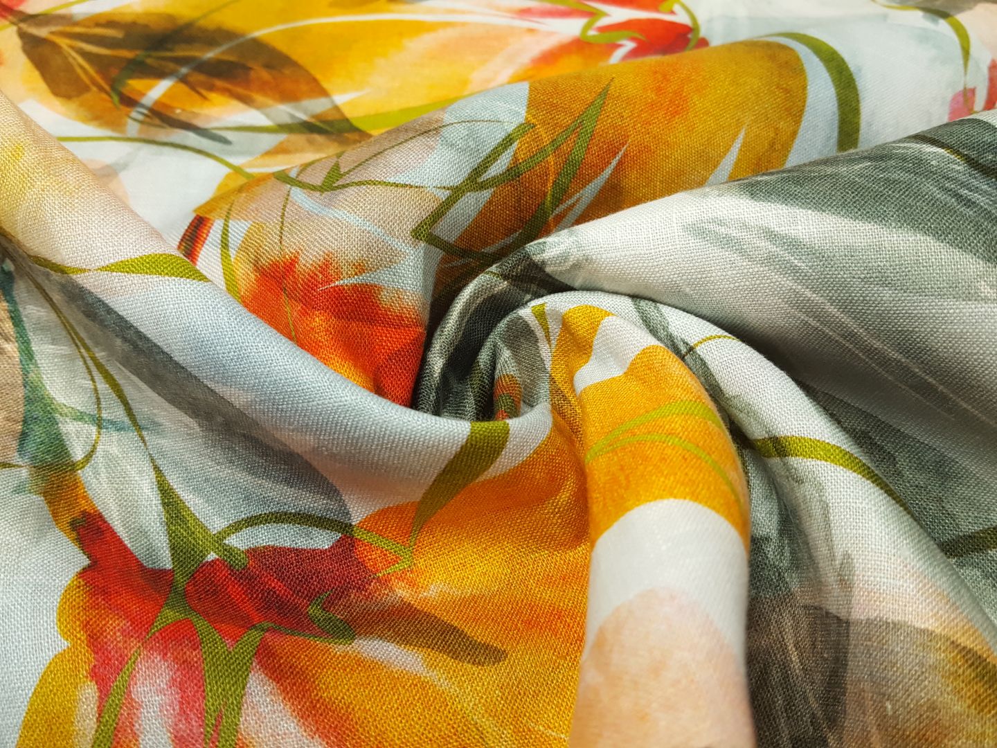 Gerda offwhite/khaki/sonnengelb