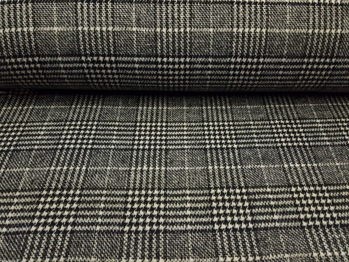 Glencheck Jacquard schwarz/weiss