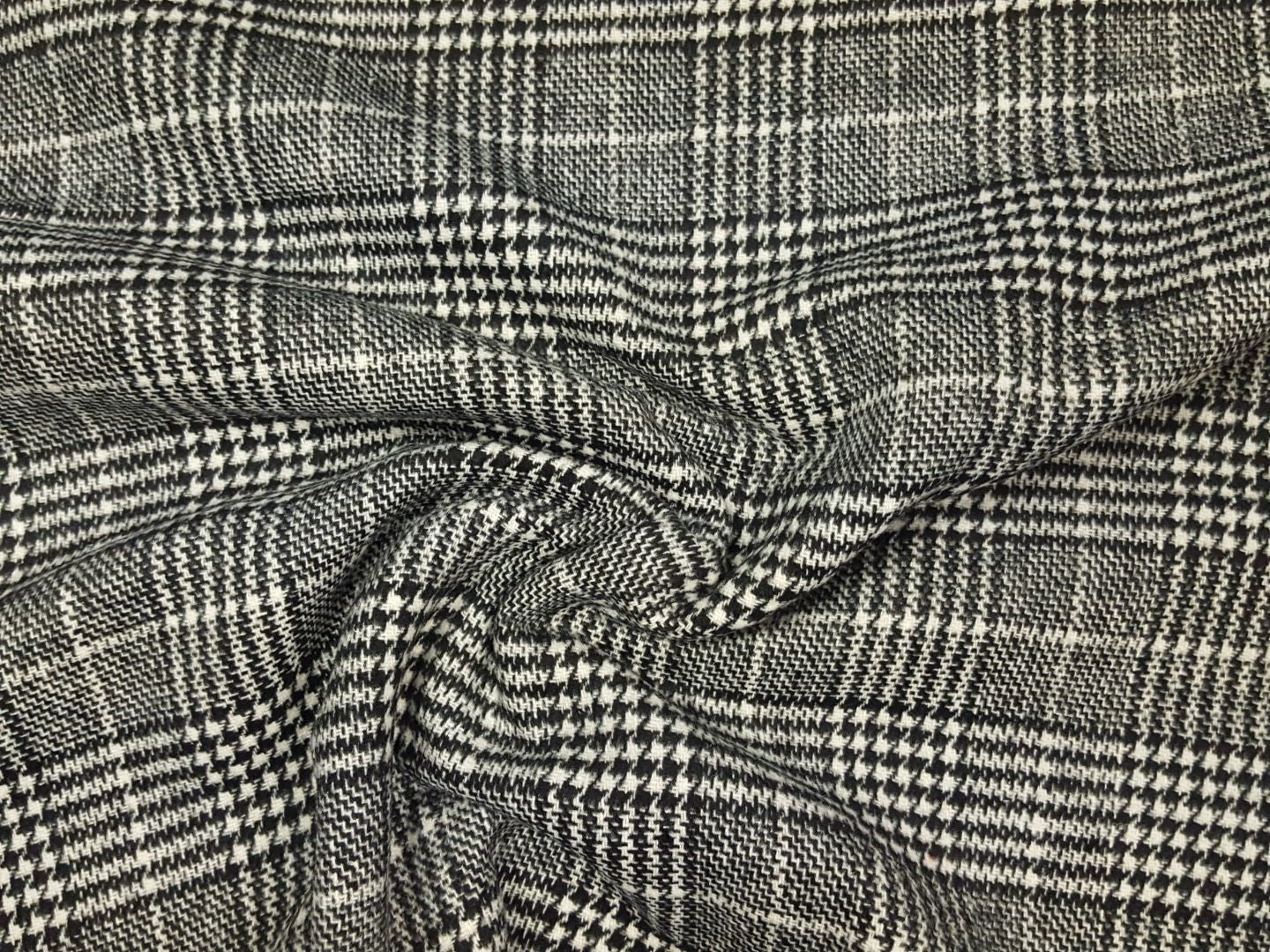 Glencheck Jacquard schwarz/weiss