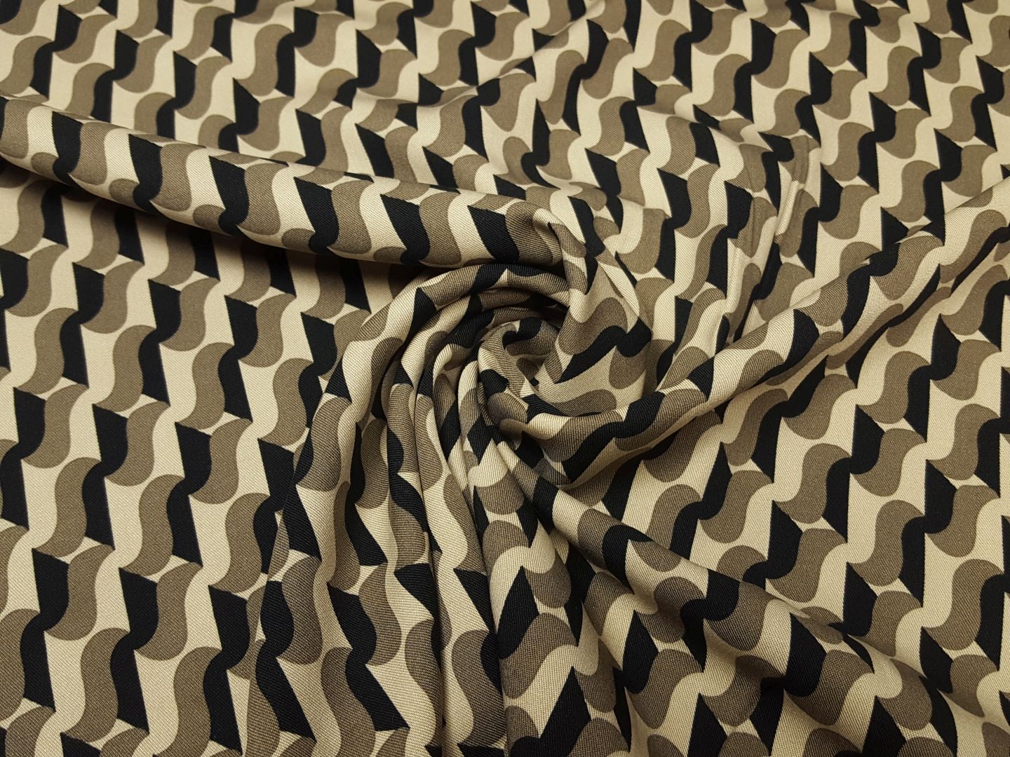 Graphic Wave beige/ecru/schwarz