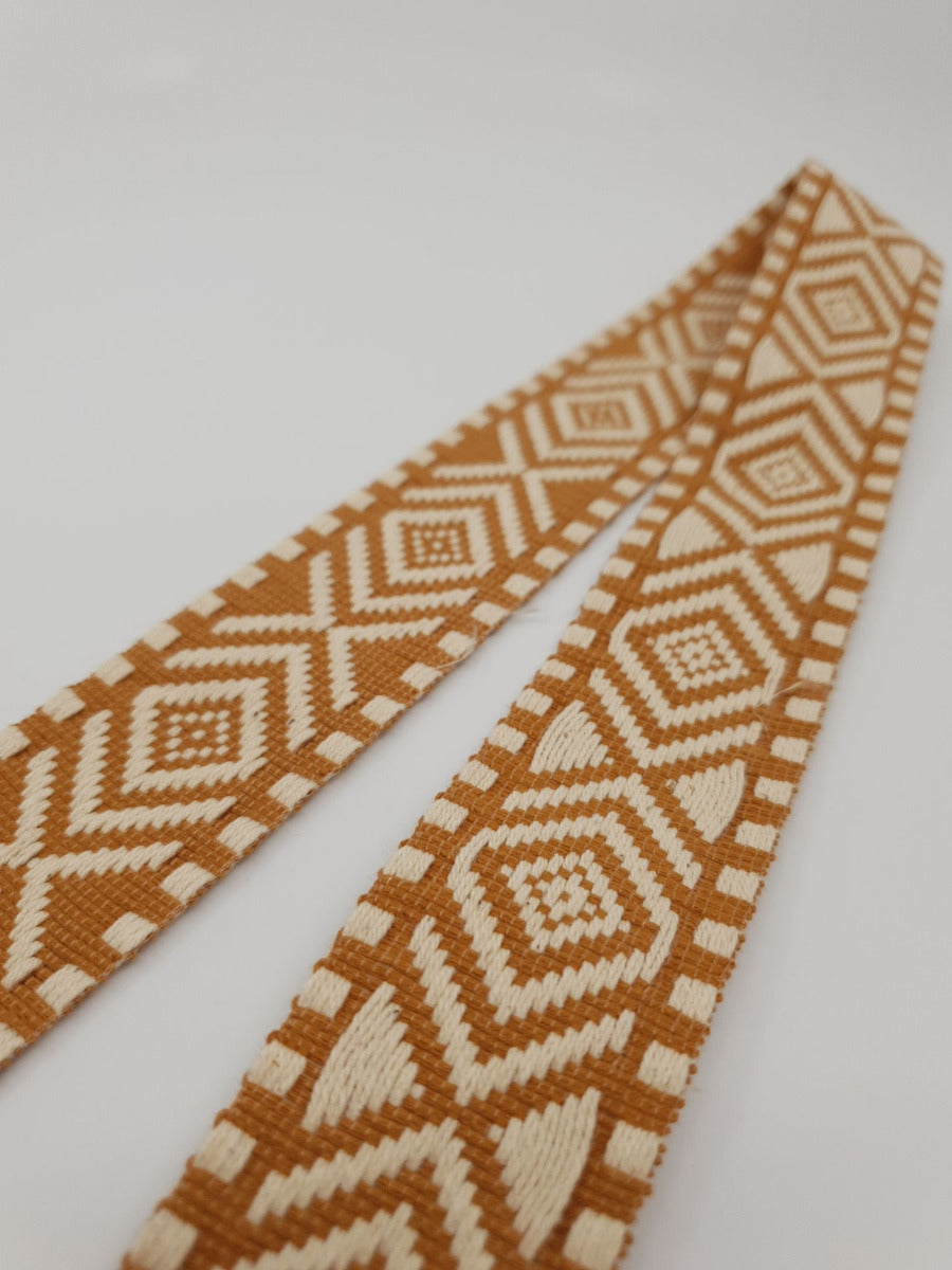 Webband Boho 38mm ocker/ecru